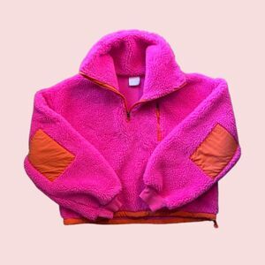 STARFIT HOT PINK SHERPA JACKET